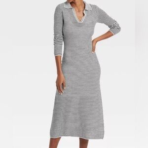 Striped Long Sleeve Dress A New Day